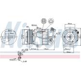 Kompressor, Klimaanlage NISSENS - 89394