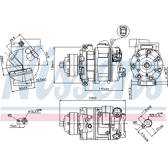 Kompressor, Klimaanlage NISSENS - 89418