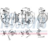 Kompressor, Klimaanlage NISSENS - 89443