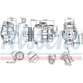 Kompressor, Klimaanlage NISSENS - 89513