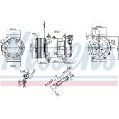 Kompressor, Klimaanlage NISSENS - 89589