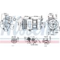 Kompressor, klimatanläggning NISSENS - 890639