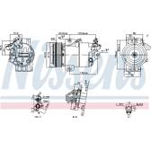 Kompressor, klimatanläggning NISSENS - 891012