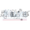 Kompressor, klimatanläggning NISSENS - 89257
