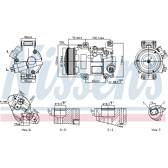 Kompressor, klimatanläggning NISSENS - 89516