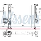 Kühler, Motorkühlung NISSENS - 60623A