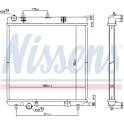 Kühler, Motorkühlung NISSENS - 606400