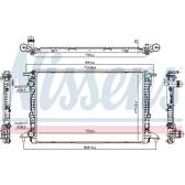 Kühler, Motorkühlung NISSENS - 606573