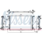 Kühler, Motorkühlung NISSENS - 606578