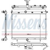 Kühler, Motorkühlung NISSENS - 606859