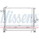 Kühler, Motorkühlung NISSENS - 60754A