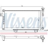 Kühler, Motorkühlung NISSENS - 699617