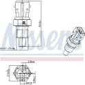 Kühlmitteltemperatursensor NISSENS - 207014
