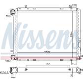 Kylare, motorkylning NISSENS - 698141