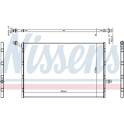 Lage temperatuurkoeler, tussenkoeler NISSENS - 606292