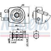 Oliekoeler, automatische transmissie NISSENS - 91102