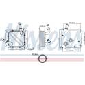 Oliekoeler, automatische transmissie NISSENS - 91181