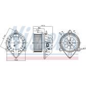 Pulseur d'air, ventilation habitacle NISSENS - 87024