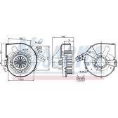 Pulseur d'air, ventilation habitacle NISSENS - 87028