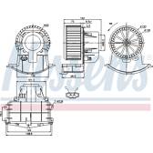 Pulseur d'air, ventilation habitacle NISSENS - 87033