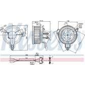 Pulseur d'air, ventilation habitacle NISSENS - 87048