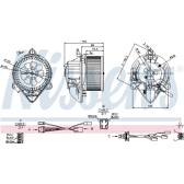 Pulseur d'air, ventilation habitacle NISSENS - 87050