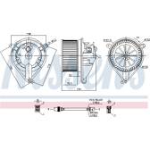 Pulseur d'air, ventilation habitacle NISSENS - 87052