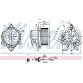 Pulseur d'air, ventilation habitacle NISSENS - 87053