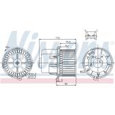 Pulseur d'air, ventilation habitacle NISSENS - 87061