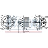 Pulseur d'air, ventilation habitacle NISSENS - 87062