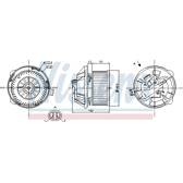 Pulseur d'air, ventilation habitacle NISSENS - 87065