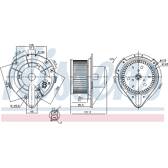 Pulseur d'air, ventilation habitacle NISSENS - 87066