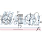 Pulseur d'air, ventilation habitacle NISSENS - 87068