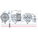 Pulseur d'air, ventilation habitacle NISSENS - 87075
