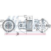 Pulseur d'air, ventilation habitacle NISSENS - 87090