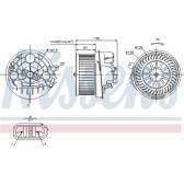 Pulseur d'air, ventilation habitacle NISSENS - 87091