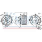 Pulseur d'air, ventilation habitacle NISSENS - 87105