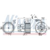Pulseur d'air, ventilation habitacle NISSENS - 87109