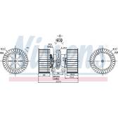Pulseur d'air, ventilation habitacle NISSENS - 87114