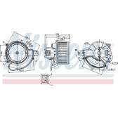Pulseur d'air, ventilation habitacle NISSENS - 87136