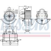 Pulseur d'air, ventilation habitacle NISSENS - 87139