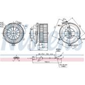 Pulseur d'air, ventilation habitacle NISSENS - 87153