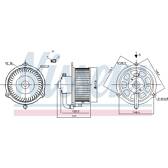 Pulseur d'air, ventilation habitacle NISSENS - 87158