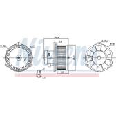 Pulseur d'air, ventilation habitacle NISSENS - 87160