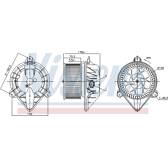 Pulseur d'air, ventilation habitacle NISSENS - 87174