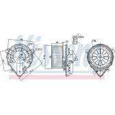Pulseur d'air, ventilation habitacle NISSENS - 87179