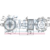 Pulseur d'air, ventilation habitacle NISSENS - 87180