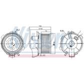 Pulseur d'air, ventilation habitacle NISSENS - 87181