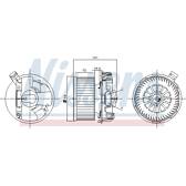 Pulseur d'air, ventilation habitacle NISSENS - 87209