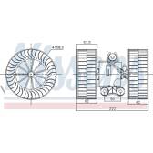 Pulseur d'air, ventilation habitacle NISSENS - 87212